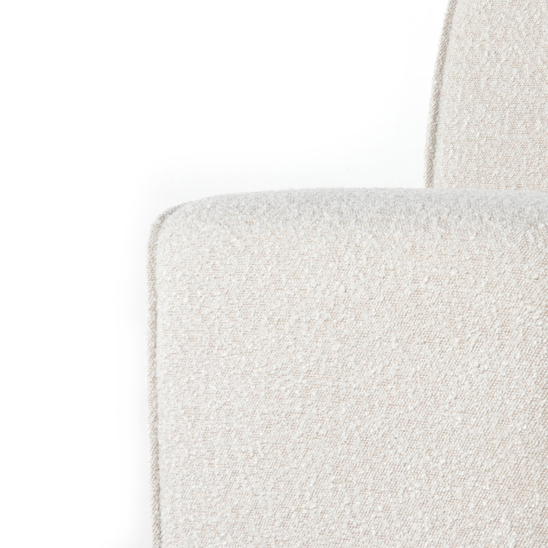 Hobson Upholstered Parsons Chair in Cream
