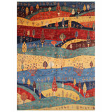 One-of-a-Kind Rectangle 9'6" X 13'2" Hand Knotted Area Rug