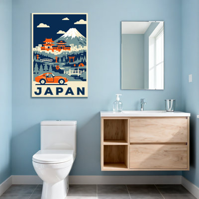 Paysages du Japon avec paysage du Mont Fuji et architecture traditionnelle