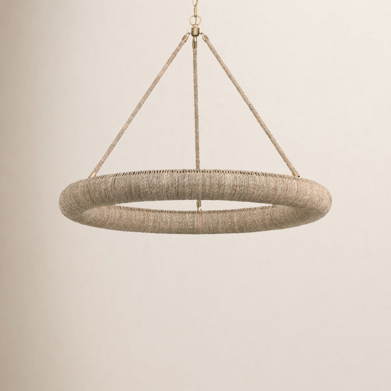 Santi Roxanne Wagon Wheel Chandelier, 102.5" H x 32" W x 32" D