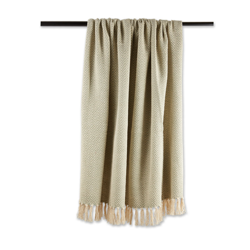 Jeté en coton , Vert