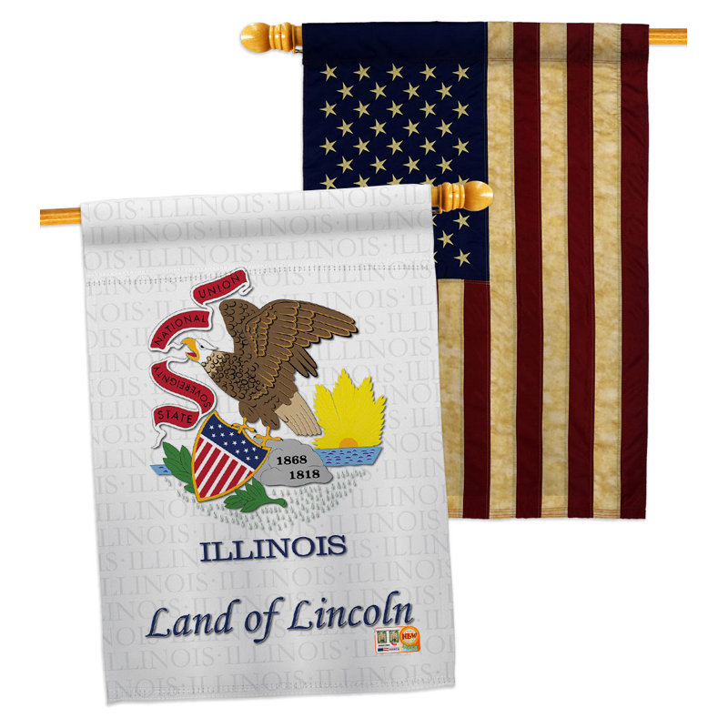 Ensemble de drapeaux Illinois