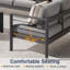 4-Piece  Aluminum Patio Conversation Set With Cushions-565397698