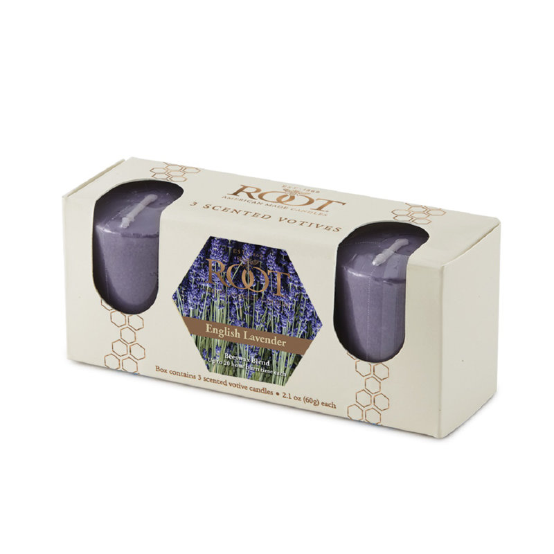 English Lavender Scented Votive Candle