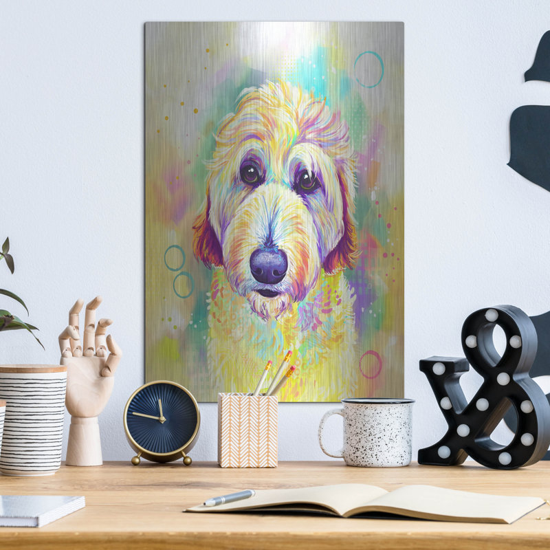 "Pop Art Goldendoodle 2" par Furbaby Affiliates, H 16 po x l 12 po