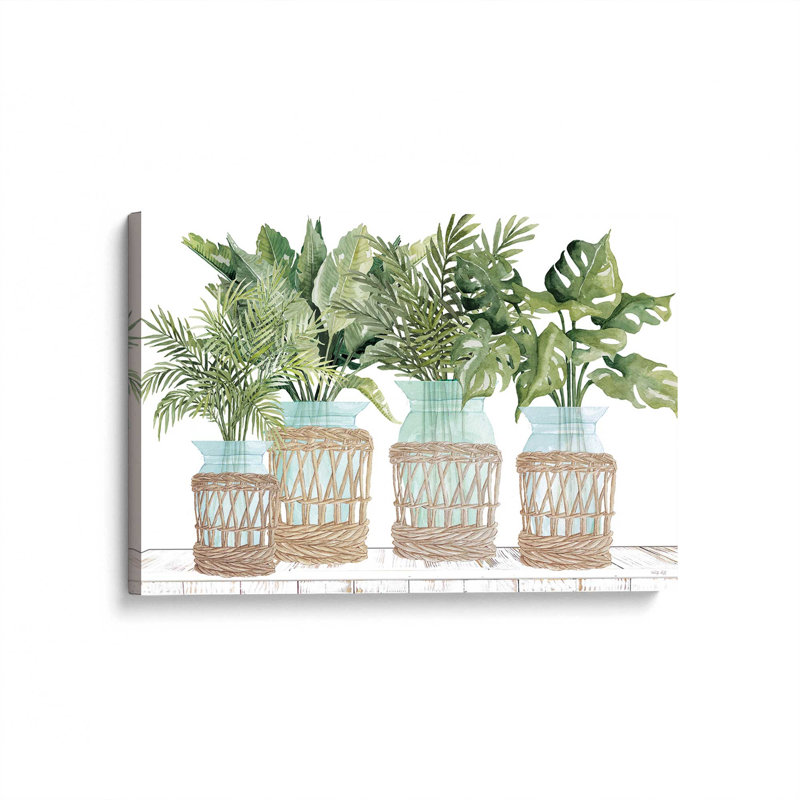 «Palms in Harmony» par Cindy Jacobs, reproduction d'art, Toile non encadrée, Ne s’applique pas, L 48 x H 32