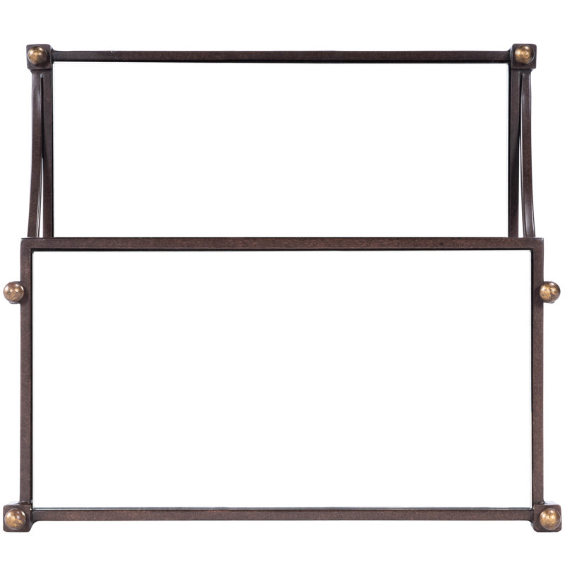 Peninsula Metal & Glass Side Table, Metal Works