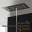 Robinet de douche thermostatique encastré à DEL Lucca