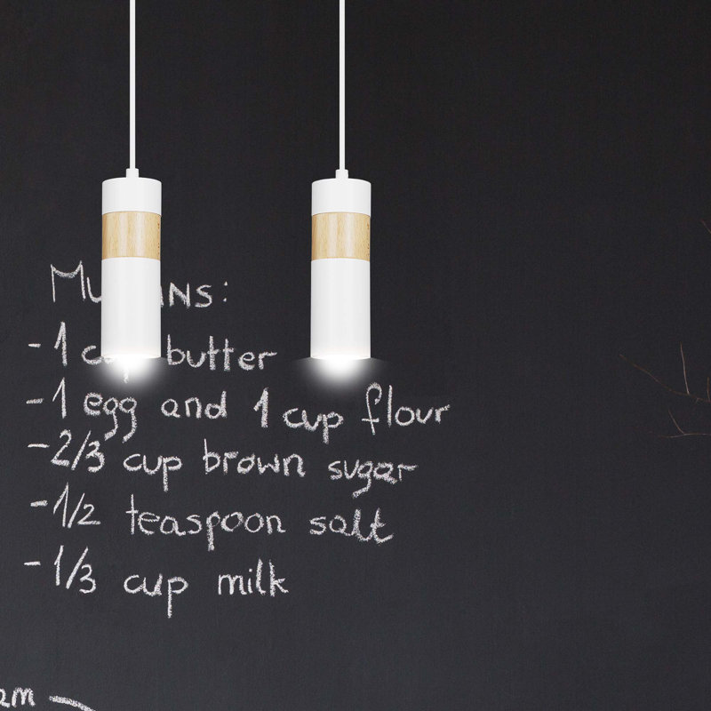 Cognato 2 - Light Cylinder Pendant, White
