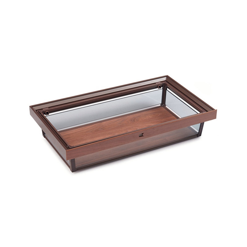 Panier coulissant en verre pour armoire