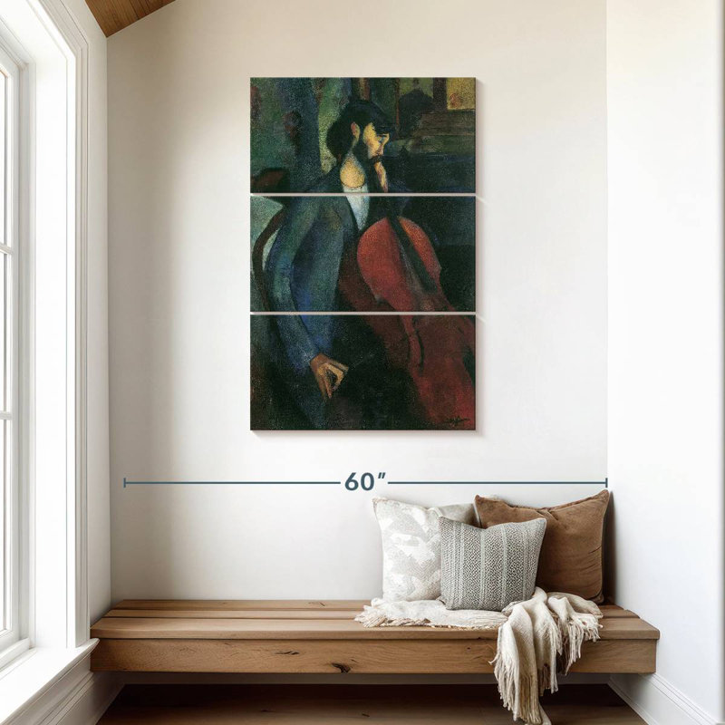 Abarca The Cellist 1909, 45" H x 28" W
