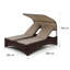 Eremitage 200cm Long Reclining Double Chaise with Cushions-42180026