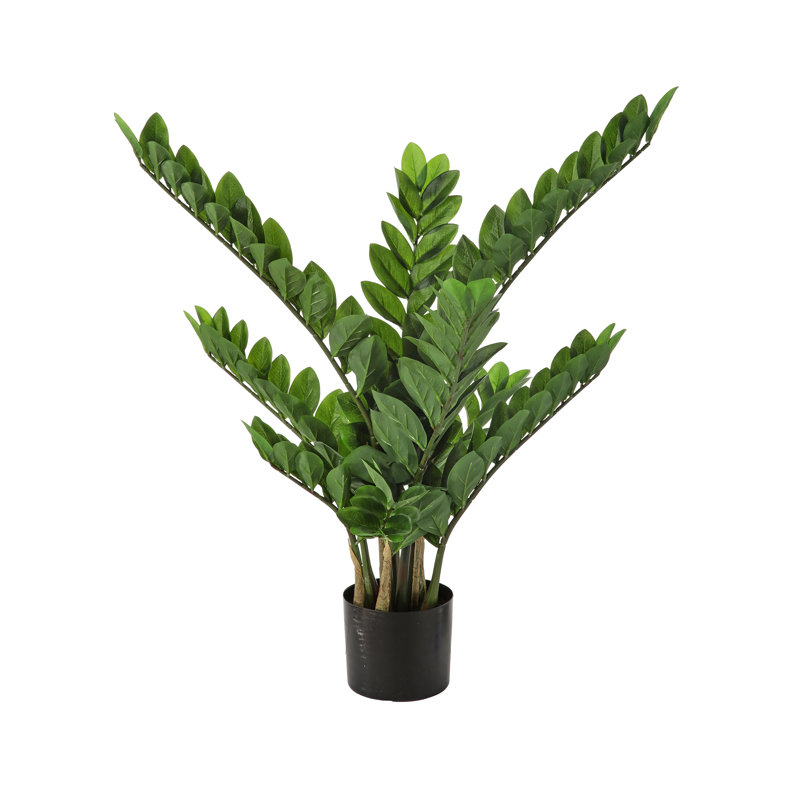 UV Potted ZZ Plant, 31" H x 15" W x 15" D