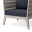 Chaise de conversation d'extérieur - Gris ardoise Santiago
