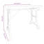 Pulido Solid Wood Top Metal Base Dining Table
