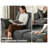 2-in-1 Pull-out Full Side Rv Sleeper Sofa Bed Convertible Chenille Sofa With 20w Fast Charging Led Light Memory Foam Couch Layered Cushion Trim-1264533457