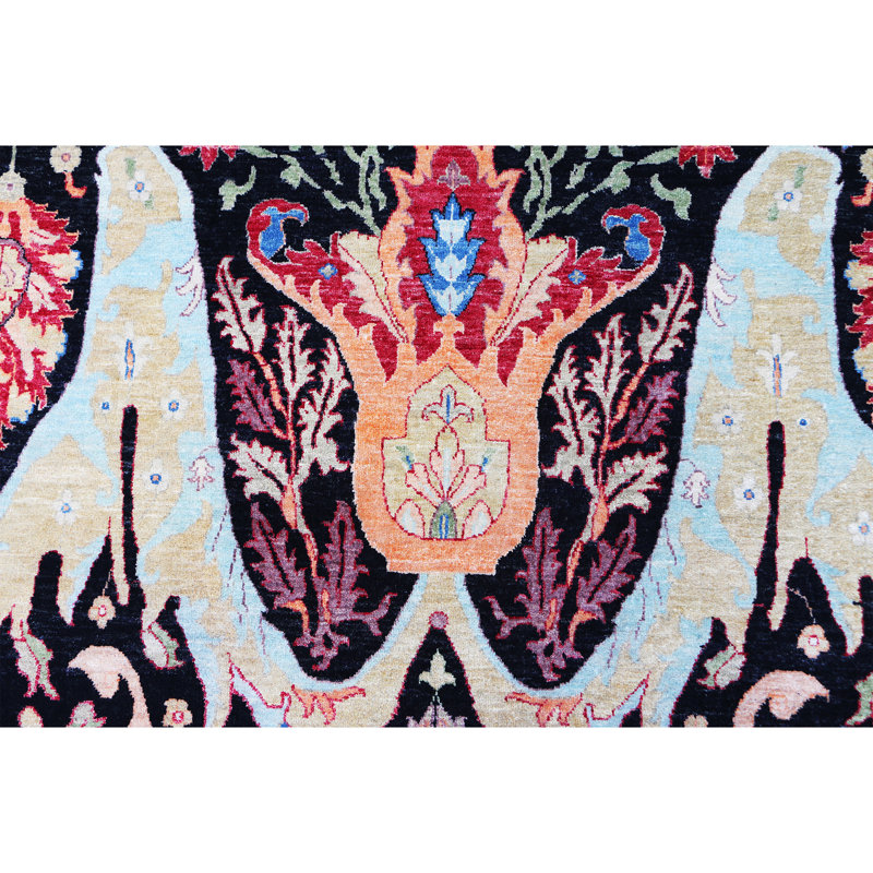 Handmade Wool Area Rug, Rectangle 8' x 10'