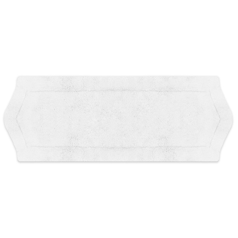 Tapis pour salle de bain Morissette, L 22 po x L 60 po, Blanc