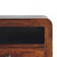 Table de chevet flottante Chunky Chestnut, 1 tiroir, 1 fente ouverte, brun-2110531980