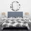 Ensemble de housse de couette monochrome Mid-Century-40703220