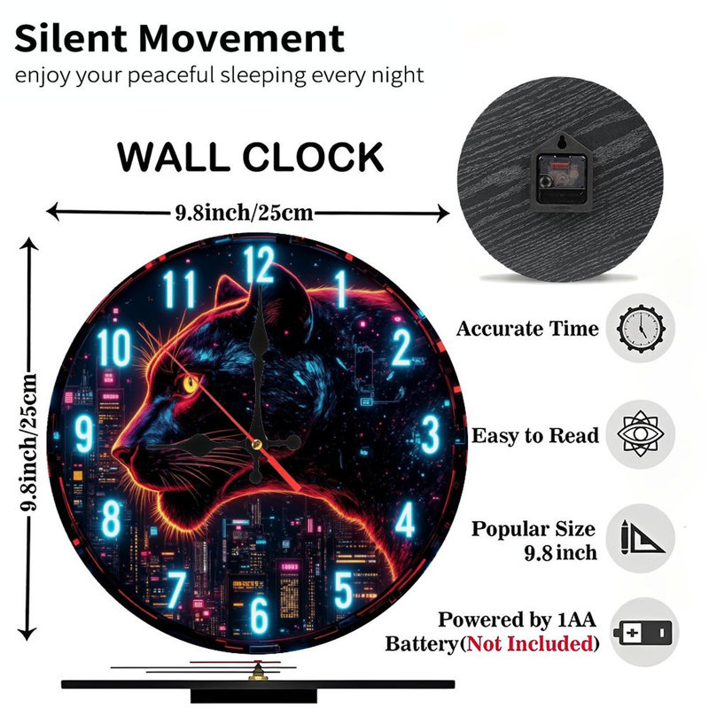 Horloge murale Cosmic Panther