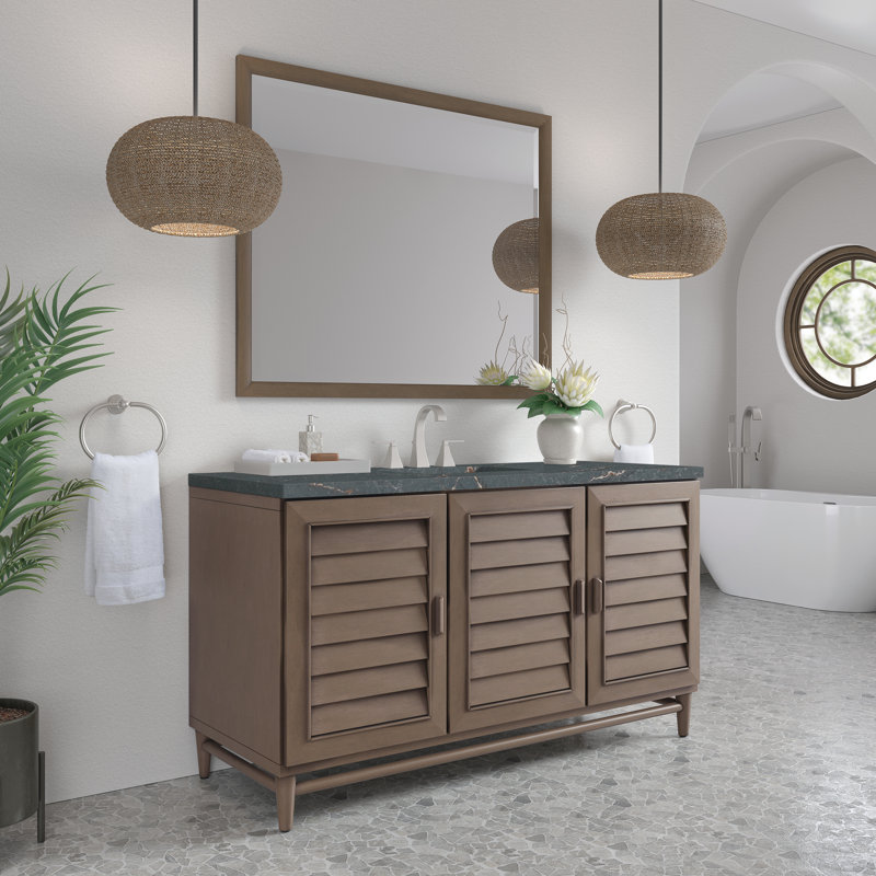 Portland 60'' W Single Vanity, Parisien Bleu, 8" Widespread
