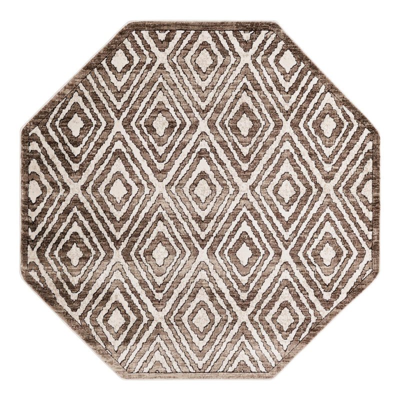 Amorrah Moroccan Indoor Rug, Octagon 5'3" x 5'3"