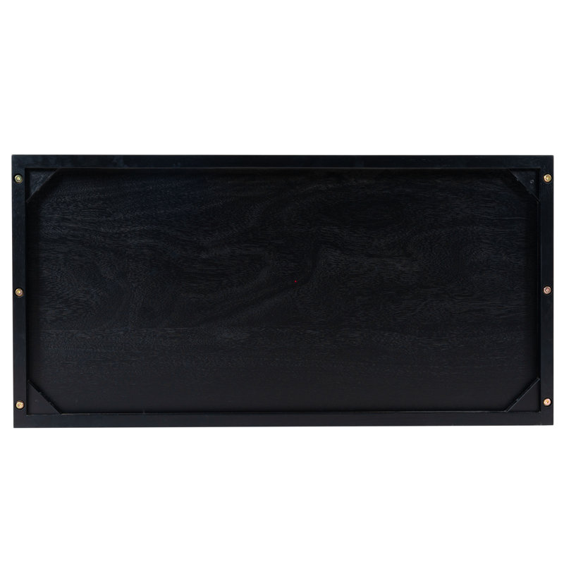 Roades Glass Cabinet Bookcase, Black