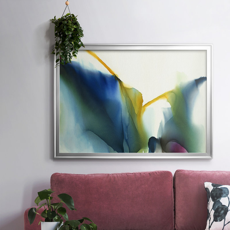 Impression sur toile encadrée, Toile avec cadre argenté, H 30 po x l 44 po x P 1,5 po
