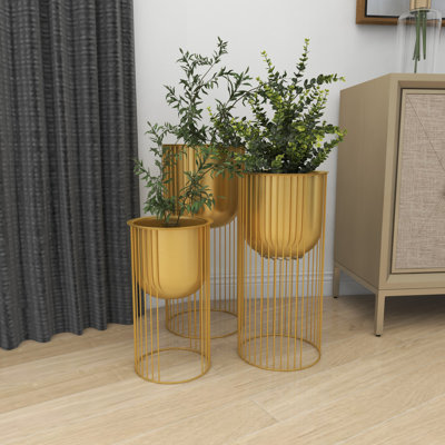 Gunnarr Iron Planter (Set of 3)