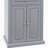 Rolling Kitchen Island Cart, Portable Serving Trolley Table with Drawer, Adjustable Shelf and 2 Towel Racks, Grey-433978310