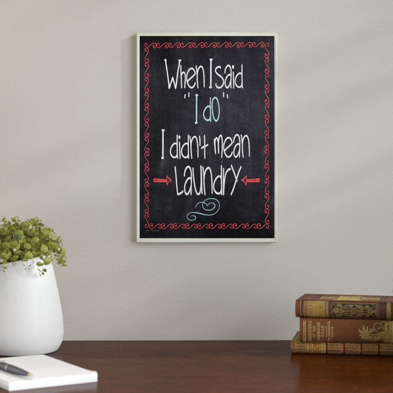 « i do blanchisserie »-tableau noir-look-look, reproduction de typographie sur bois