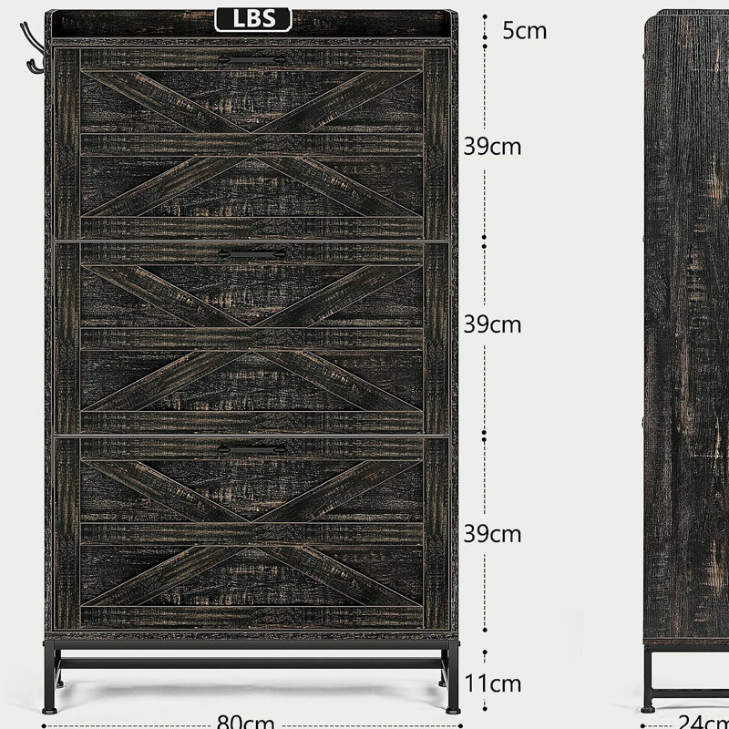 Armoire à chaussures grande capacité