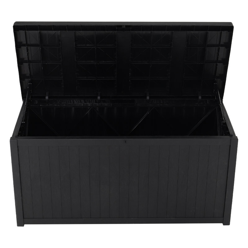 ClassicLiving 125cm W 430.5L Plastic Deck Box, Black