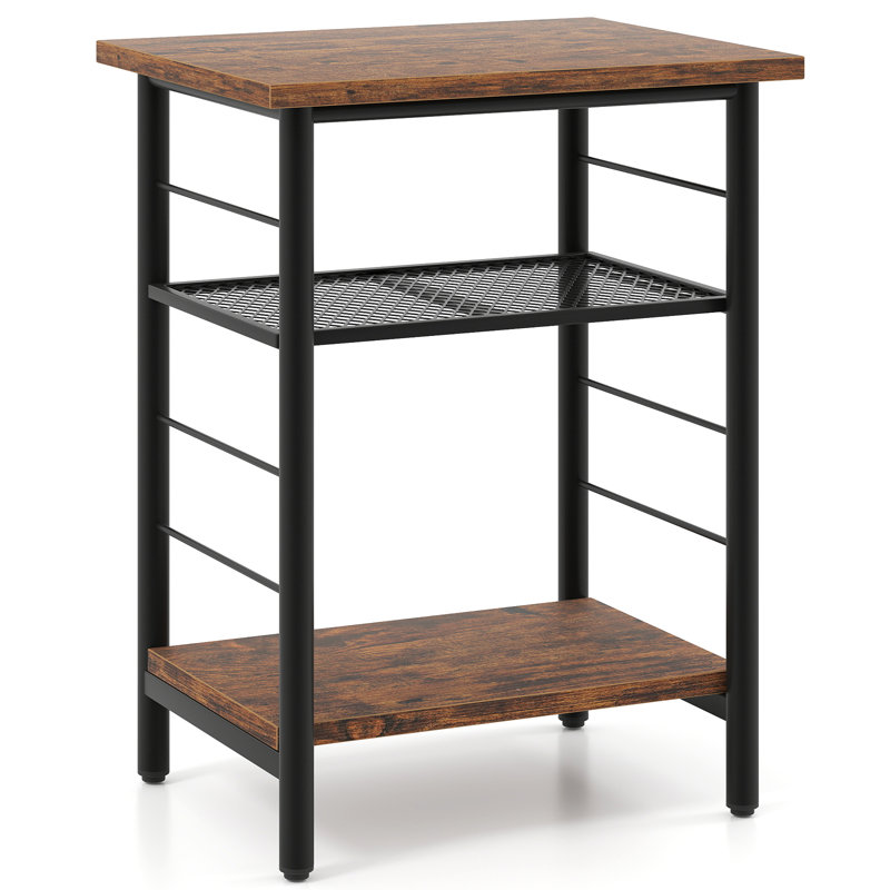 Table de bout à 3 niveaux avec table de chevet étroite
