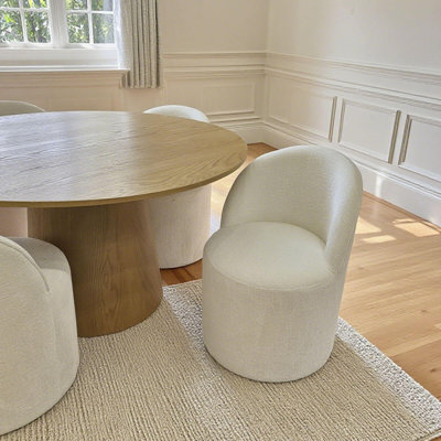 Chaise roulante rembourrée en chenille avec roulettes cachées