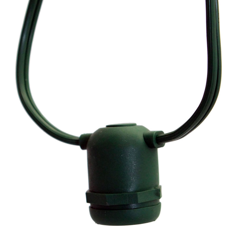 Borst Outdoor - Light Cord Only String Light, 48', Green