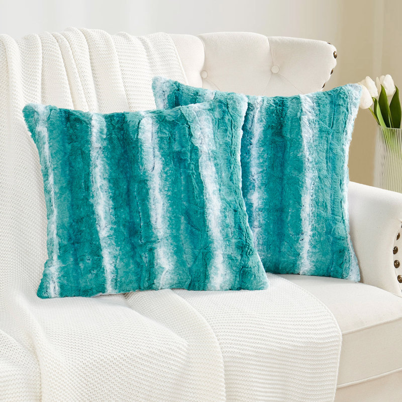 Housse de coussin Amanda, Bleu perle