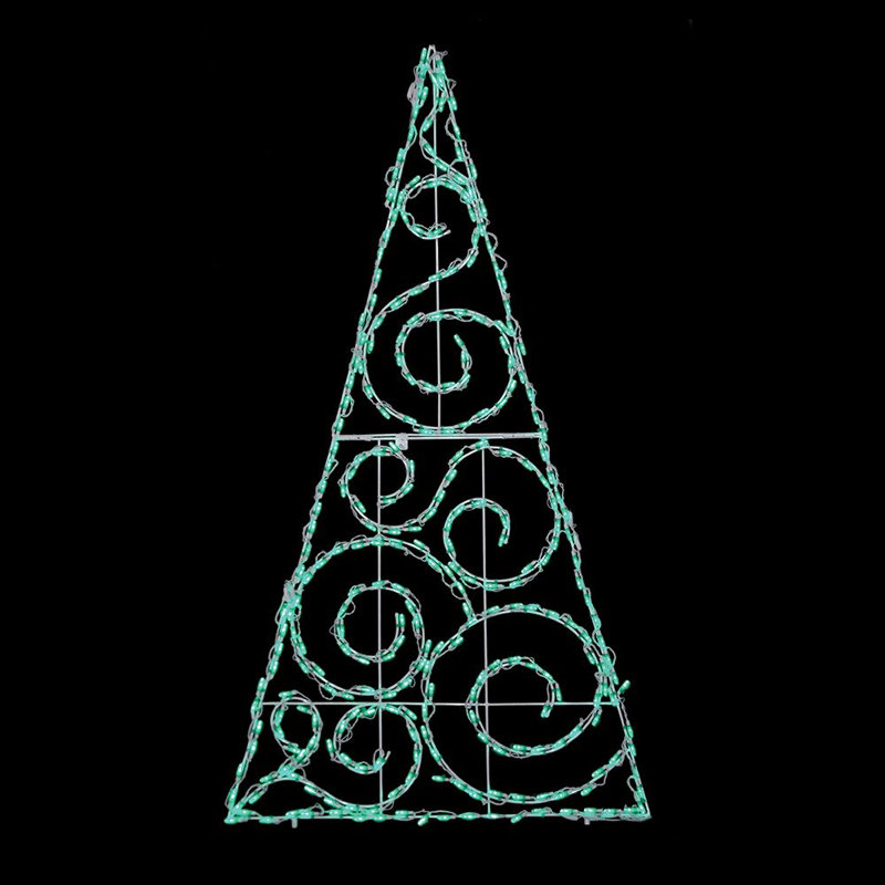 Lighted Window Décor, Green
