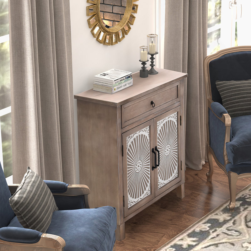 Solid Wood Accent Cabinet