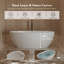 Baignoire de trempage autoportante blanche en acrylique 51 "x 27,5" avec trop-plein et bonde escamotable pour salle de bain MonBlari-120392934-124541409