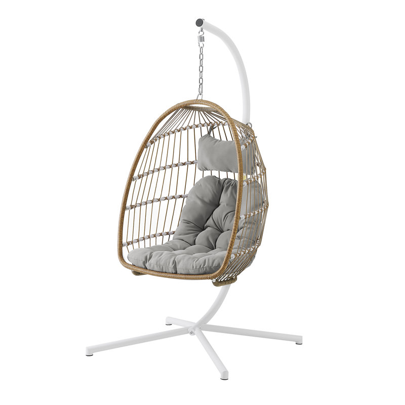 Balancelle avec support Hadleigh, Gris, Brun