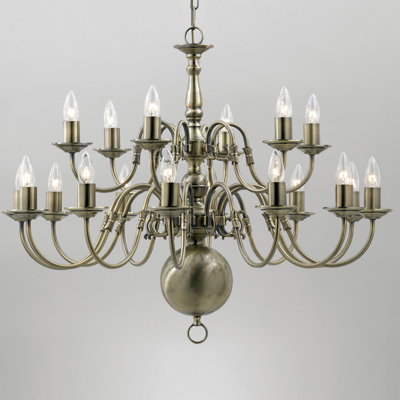 Roosevelt 21 - Light Candle Style Chandelier
