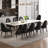 Modern Dining Table Set For 8-10 With 78.7''-110'' Expandable Faux Marble Top 10 PU Leather Dining Chairs-1238134904-1238134903