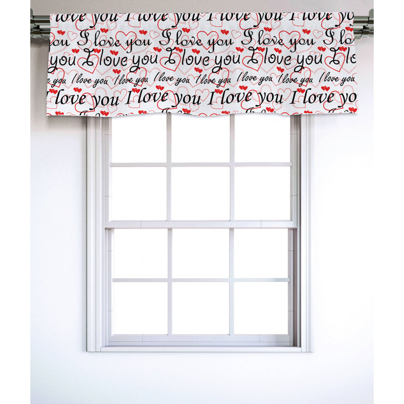 Sateen Ruffled Window Valance