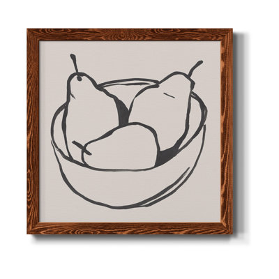 Simple Pear I - art mural encadré sur toile