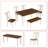 Breanda 6-Piece Dining Table Set-1668656699-1668656698-1668656701