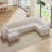 Extra Large Modular Sectional Sofa, Plush Corduroy Fabric, Modern Oversized L Shaped Sectional Couch With Deep Seat, Tool-Free Assembly-192985523