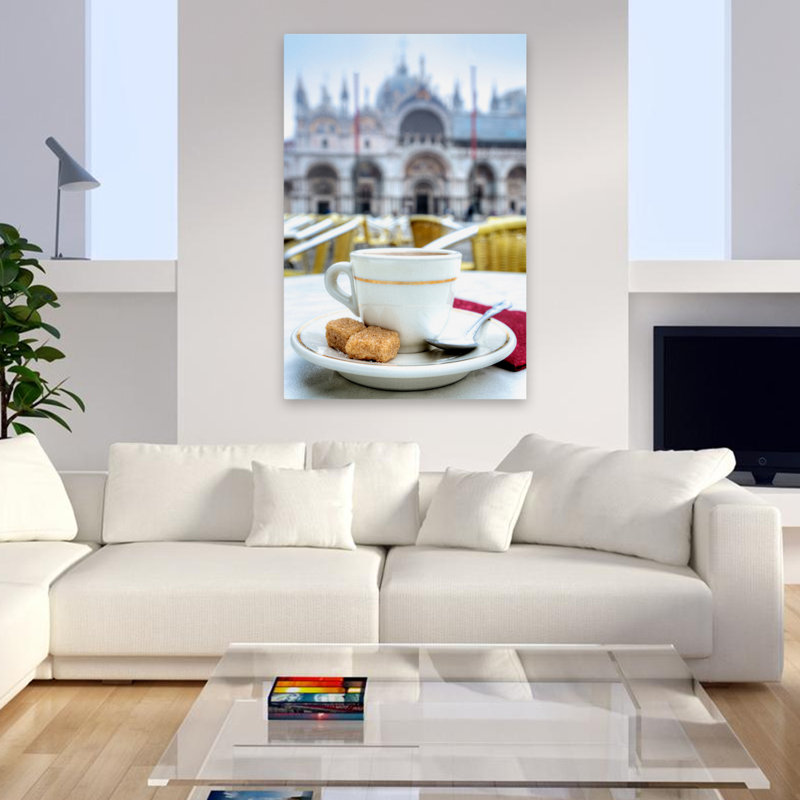 Caffe Piazza San Marco # 2 - Photographie de paysages Cuisine Cafés Art, H 48 po x l 32 po