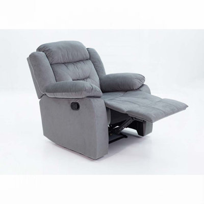Velvet Manual Recliner Chair